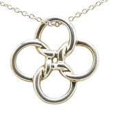 ティファニー クアドロ フォリオ ネックレス SV925 シルバー レディース TIFFANY&Co. 【中古】